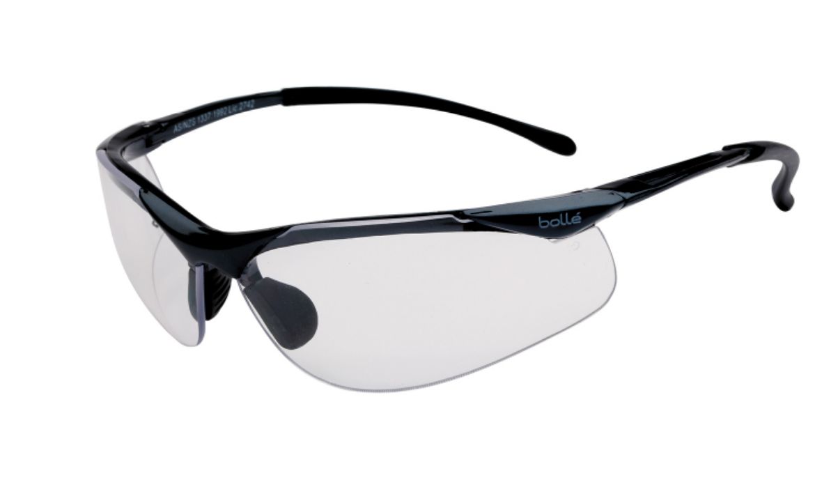 Picture of Bollé CONTOUR Dark Gun Frame PLATINUM AS/AF Clear Lens