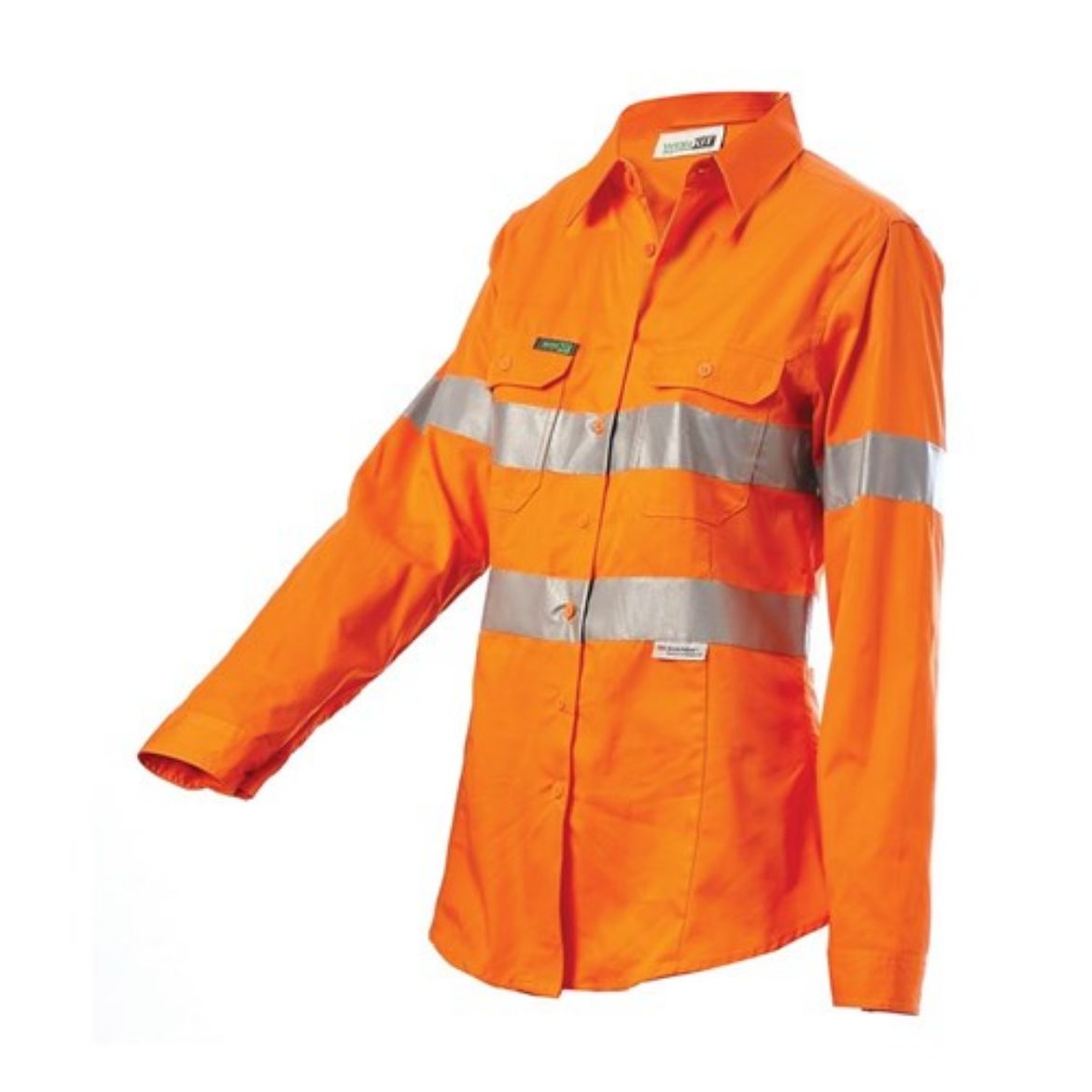 Picture of HI-VIS WOMENS LIGHTWEIGHT TAPED SHIRT ORANGE