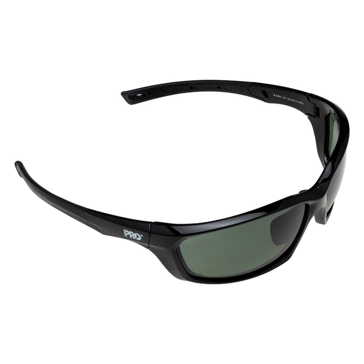 Picture of SURGE POLARISED SAFETY GLASSES - GLOSS BLACK FRAME - SMOKE LENS