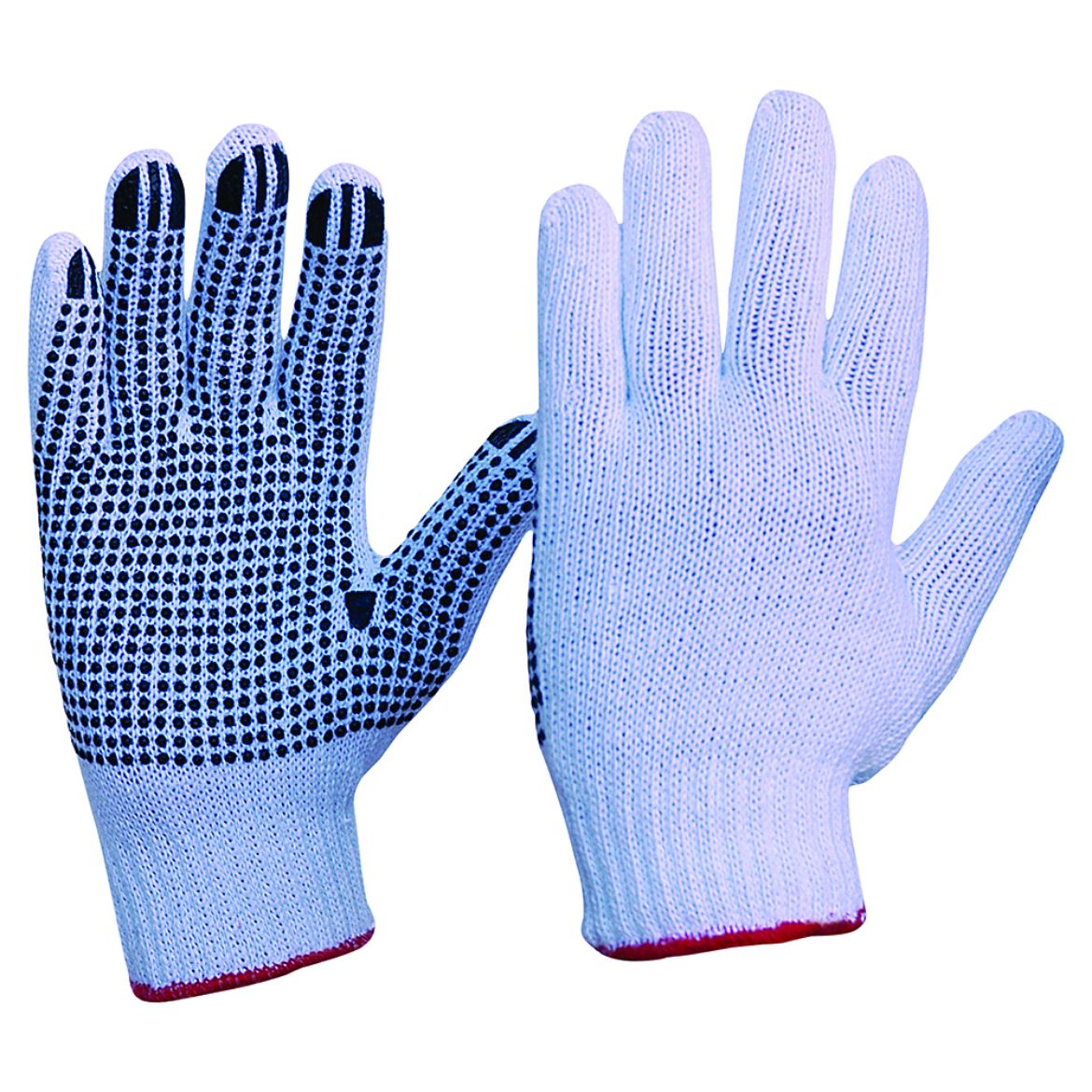 Picture of KNITTED POLY/COTTON WITH PVC DOTS - LADIES