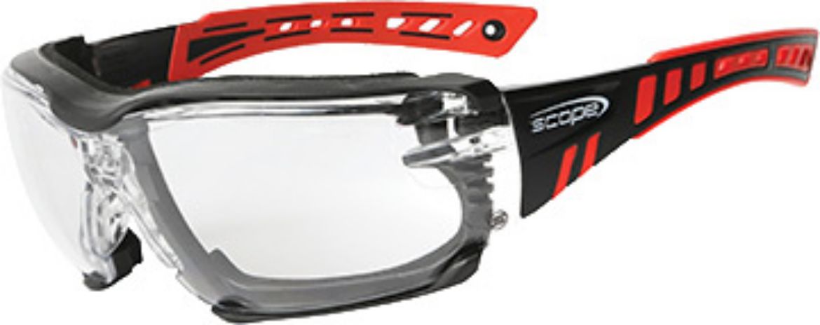 Picture of Scope Speed Pro Red/Black Frame Titanium - Clear Lens