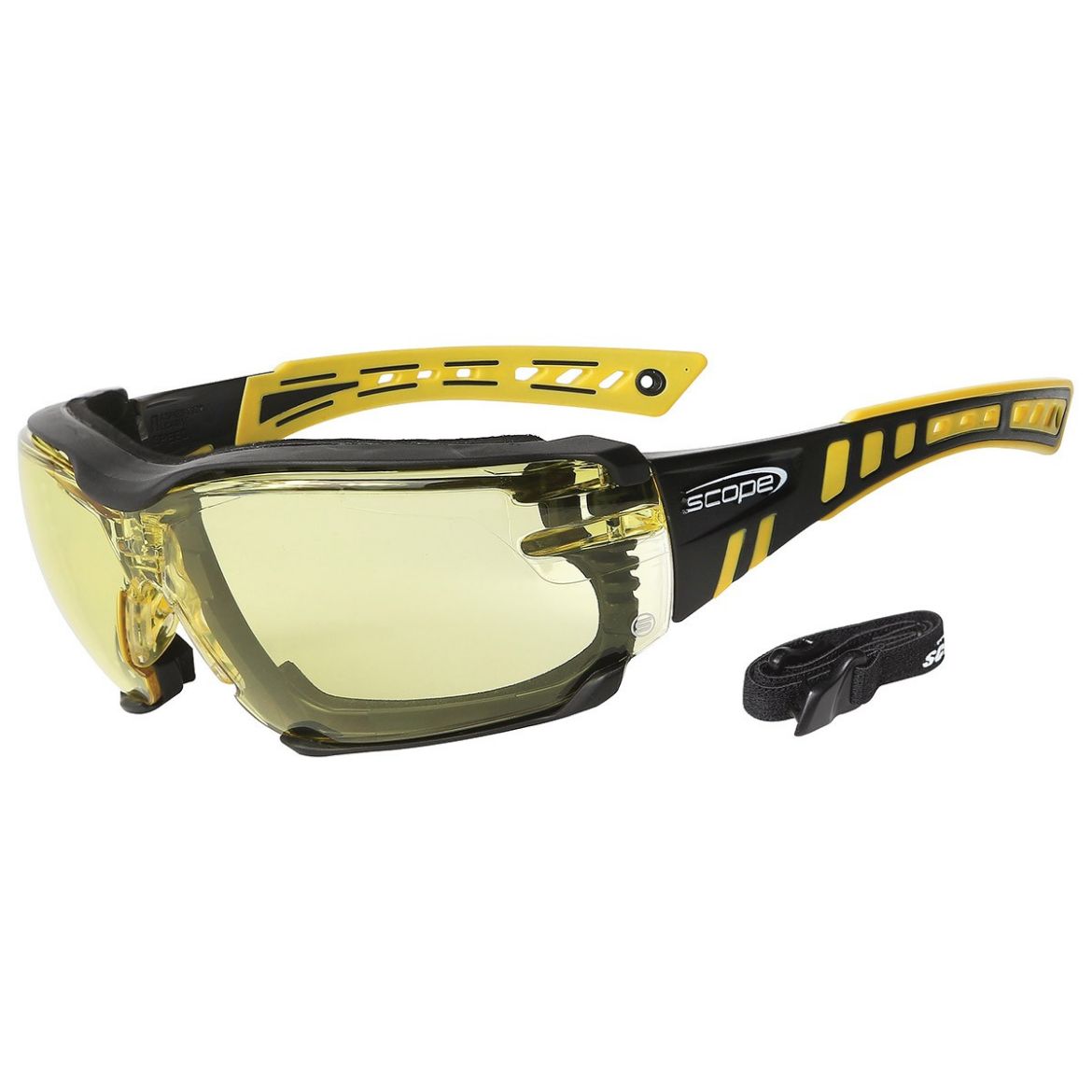 Picture of Scope Speed Pro Speed Pro AF/AS Safety Glasses - Yellow/Black Frame - Yellow Lens
