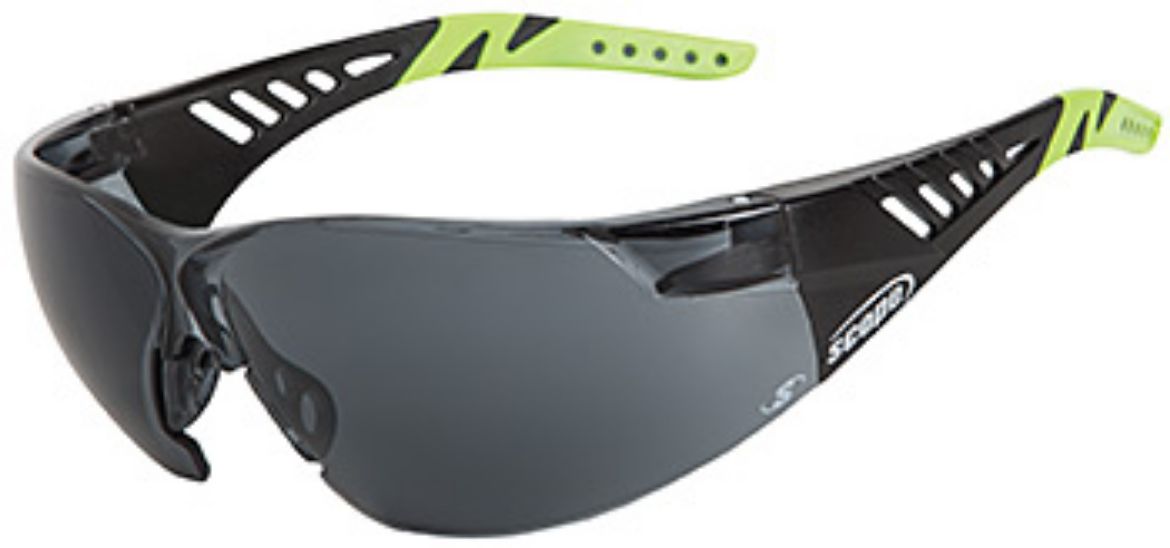 Picture of Biosphere Black /Lime Green Temple - Smoke Lens