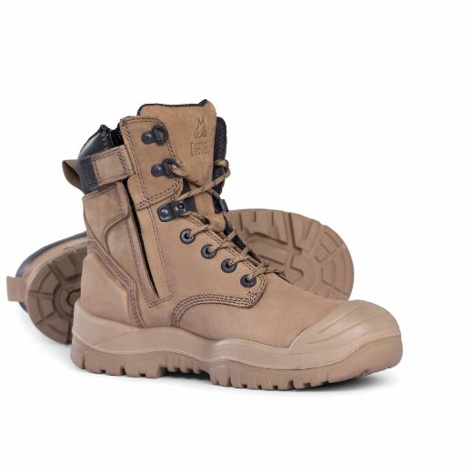 Picture of Mongrel Stone High Leg ZipSider Boot w/ Scuff Cap - RUBBER/PU