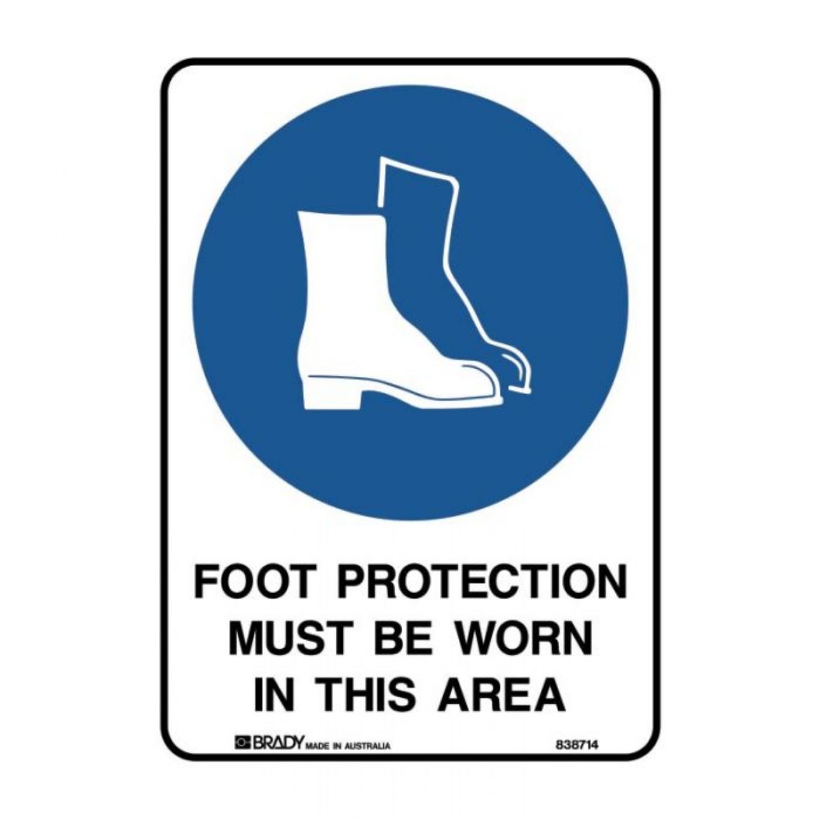 Picture of Foot Protection Must Be Worn In This Area (Metal) H450mm x W300mm