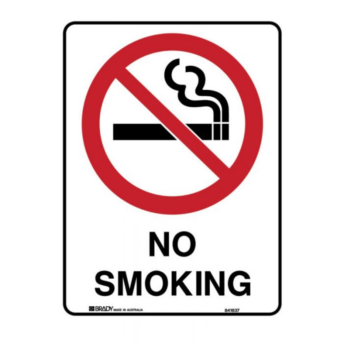 Picture of Prohibition Sign - No Smoking (Metal) H450mm x W300mm