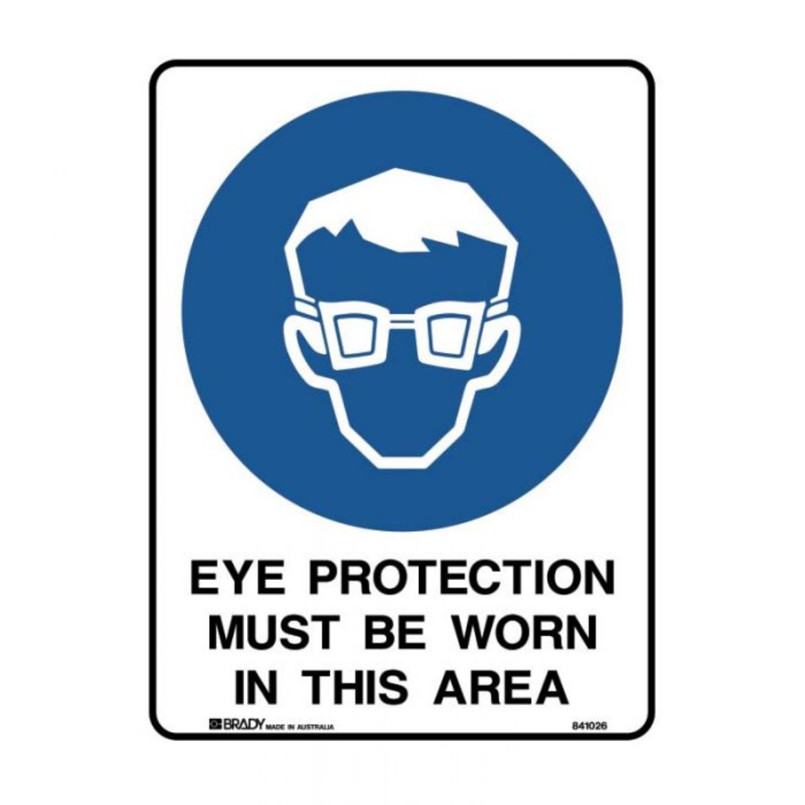 Picture of Eye Protection Must Be Worn In This Area (Metal) H450mm x W300mm