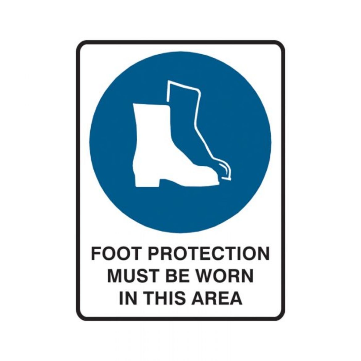 Picture of Foot Protection Must Be Worn In This Area (Polypropylene) H300mm x W225mm