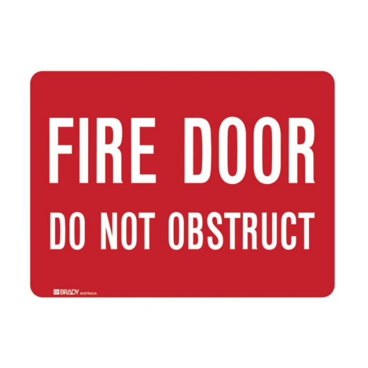 Picture of Fire Door Do Not Obstruct (Self Adhesive Vinyl) H180mm x W350mm