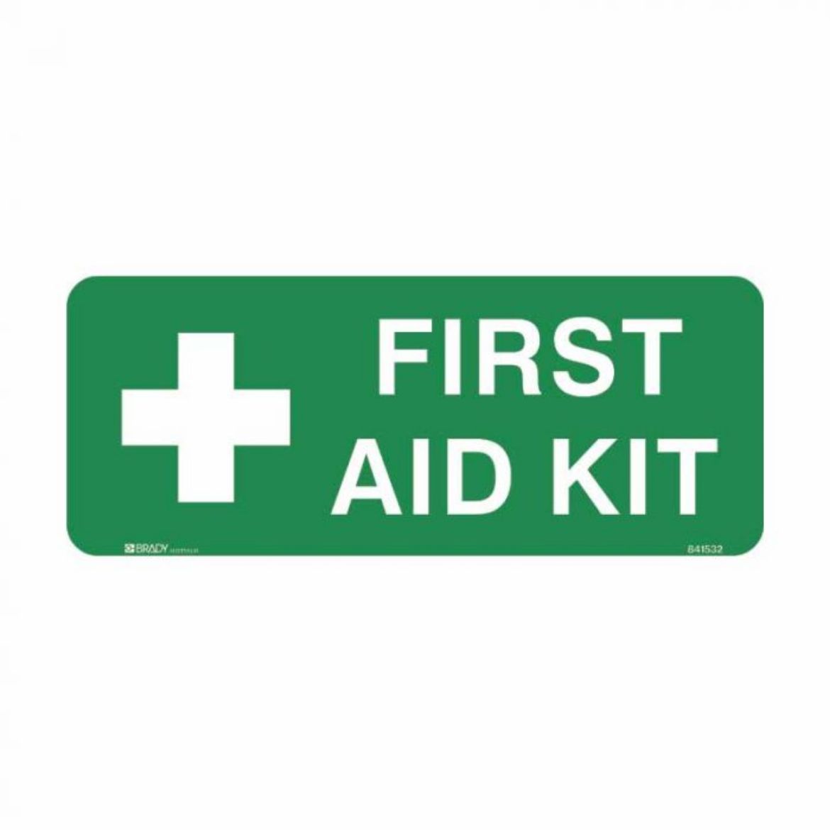 Picture of First Aid Kit Sign (Self Adhesive Vinyl) H125mm x W300mm