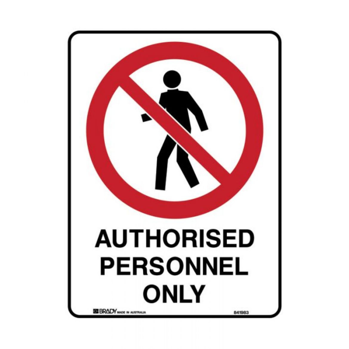 Picture of Authorised Personnel Only (Metal) H300mm x W225mm