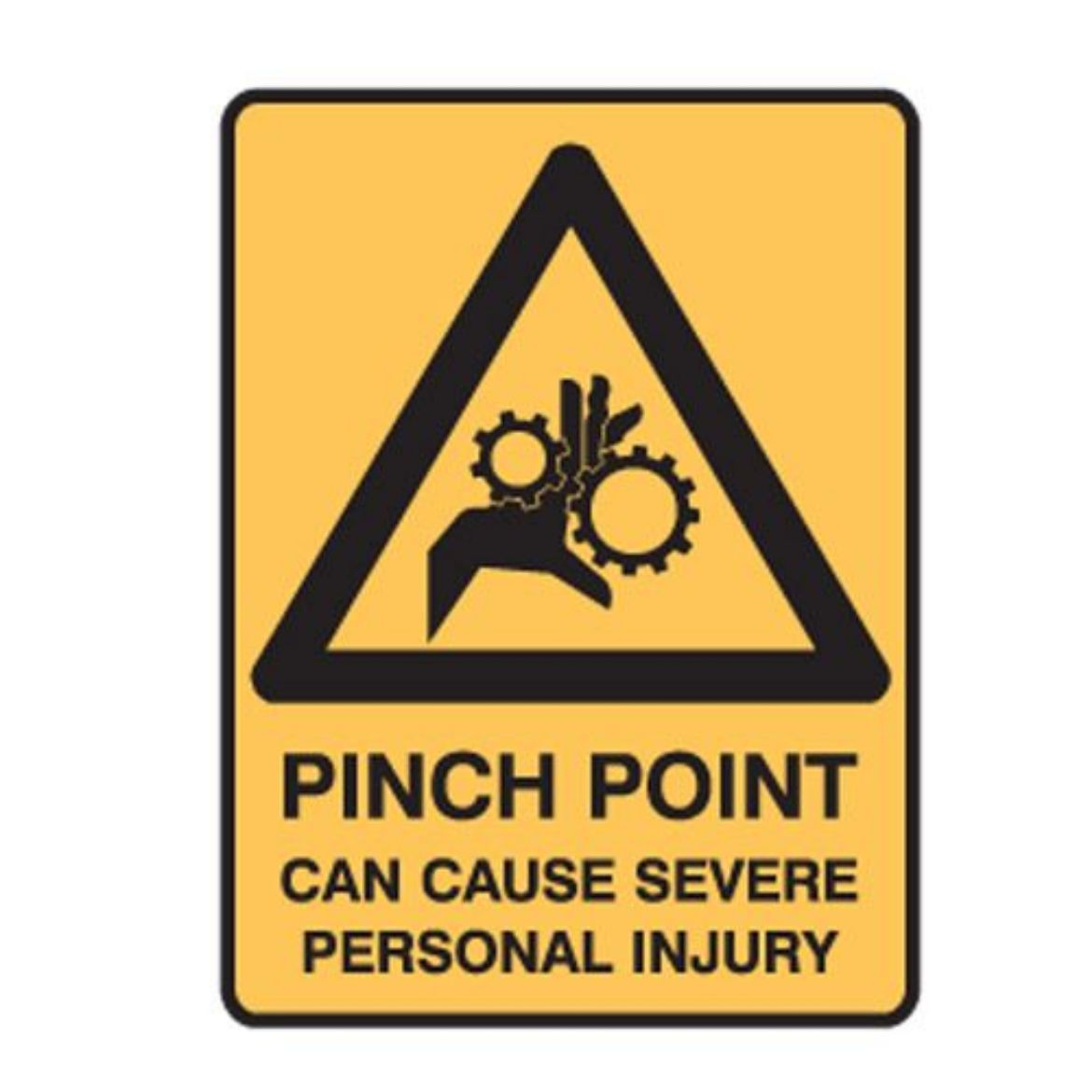 Picture of Pinch Point Can Cause Severe Personal Injury (Self Adhesive Vinyl) H90mm x W55mm