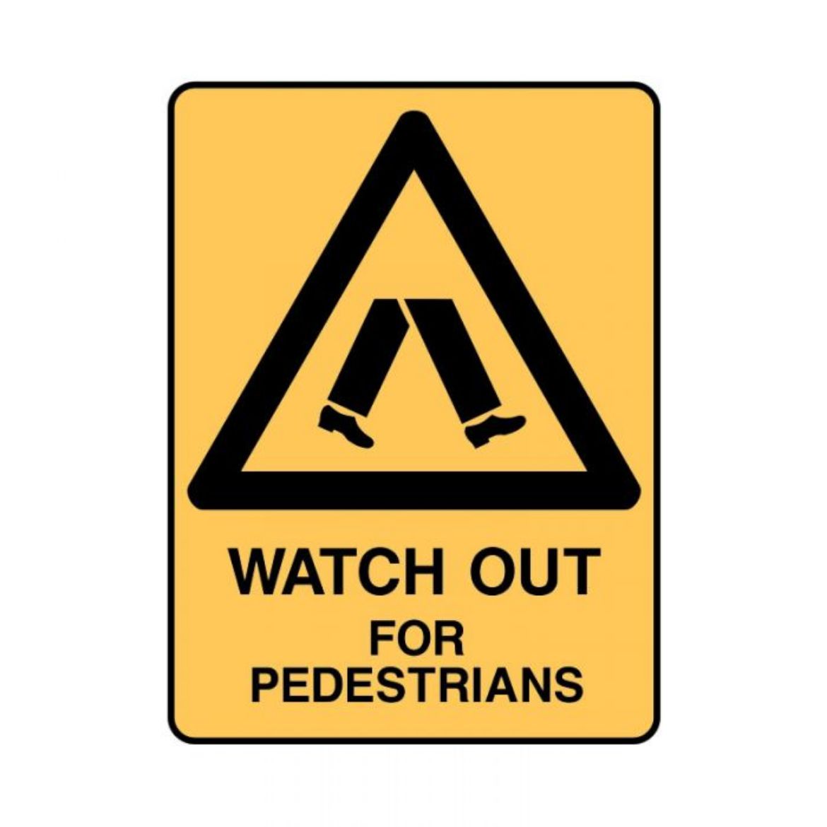 Picture of Watch Out For Pedestrians (Metal) H600mm x W450mm
