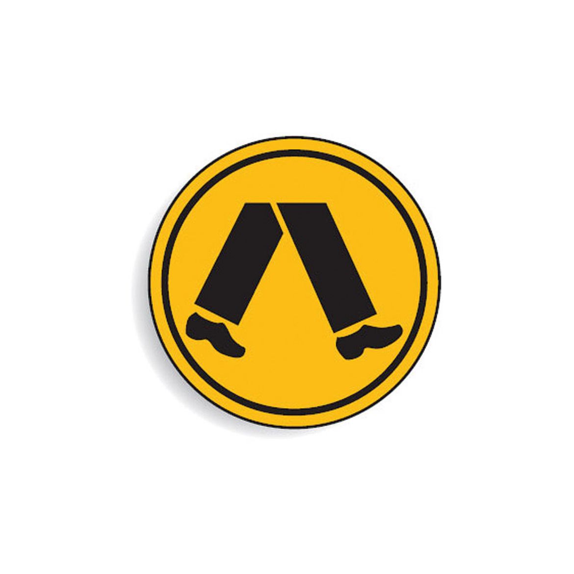 Picture of Regulatory Road Signs - R3-1 Pedestrian Crossing (Symbolic) - 600mm Dia C1 ALUM