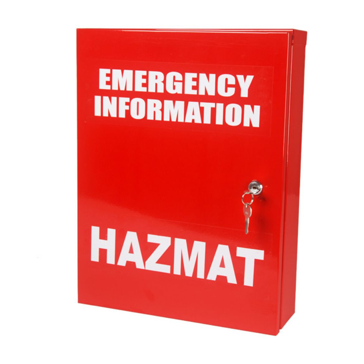 Picture of Cabinet Emergency Info Hazmat Red Small