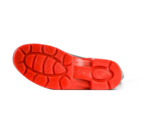 Picture of Black / Red PVC 400mm Safety Toe Gumboot