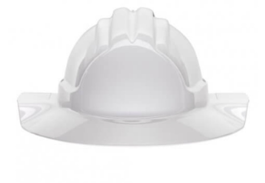 Picture of Tuffgard Broad Brim Hard Hat Vented ratchet harness - White