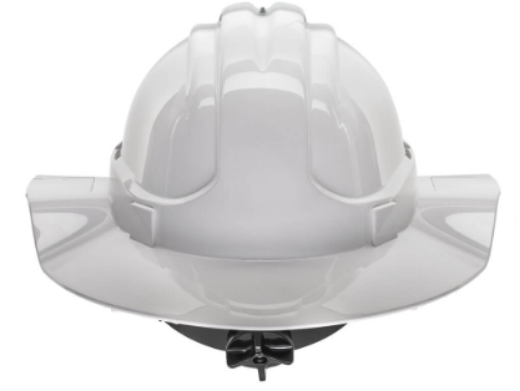 Picture of Tuffgard Broad Brim Hard Hat Vented ratchet harness - White