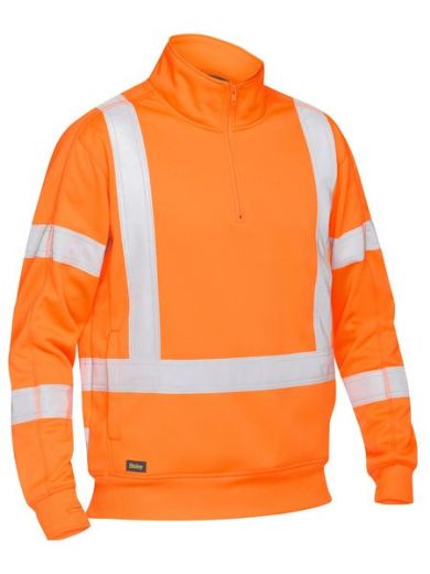 Picture of X Taped Hi Vis 1/4 Zip Pullover
