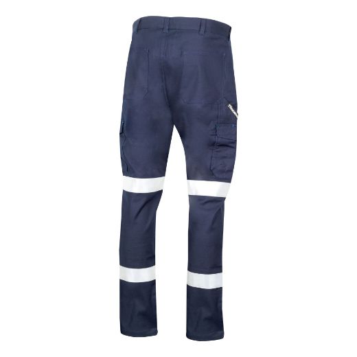 Picture of TRu Workwear Midweight Cotton Stretch Ventilated Cargo Trousers With Biomotion Reflective Tape