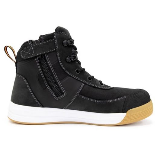 Picture of BOOT DUNE LOW CUT ZIP SIDE LACE UP BLACK