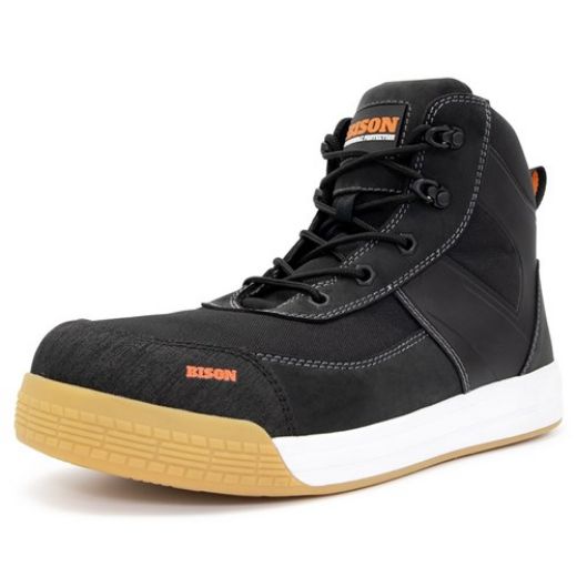 Picture of BOOT DUNE LOW CUT ZIP SIDE LACE UP BLACK