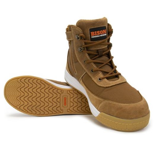 Picture of BOOT DUNE LOW CUT ZIP SIDE LACE UP BROWN