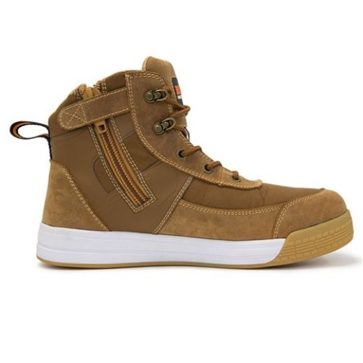 Picture of BOOT DUNE LOW CUT ZIP SIDE LACE UP BROWN