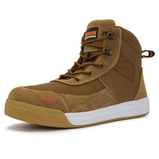 Picture of BOOT DUNE LOW CUT ZIP SIDE LACE UP BROWN