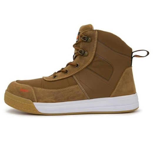 Picture of BOOT DUNE LOW CUT ZIP SIDE LACE UP BROWN