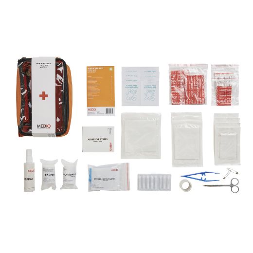Picture of MEDIQ INCIDENT READY FIRST AID MODULE MINOR WOUNDS IN ORANGE SOFTPACK