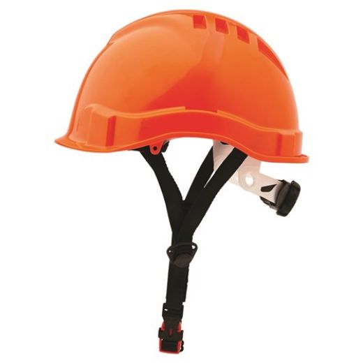 Picture of AIRBORNE LINESMAN HARD HAT UNVENTED MICRO PEAK, 6 POINT RATCHET HARNESS