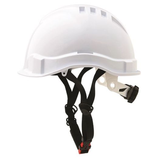 Picture of AIRBORNE LINESMAN HARD HAT UNVENTED MICRO PEAK, 6 POINT RATCHET HARNESS