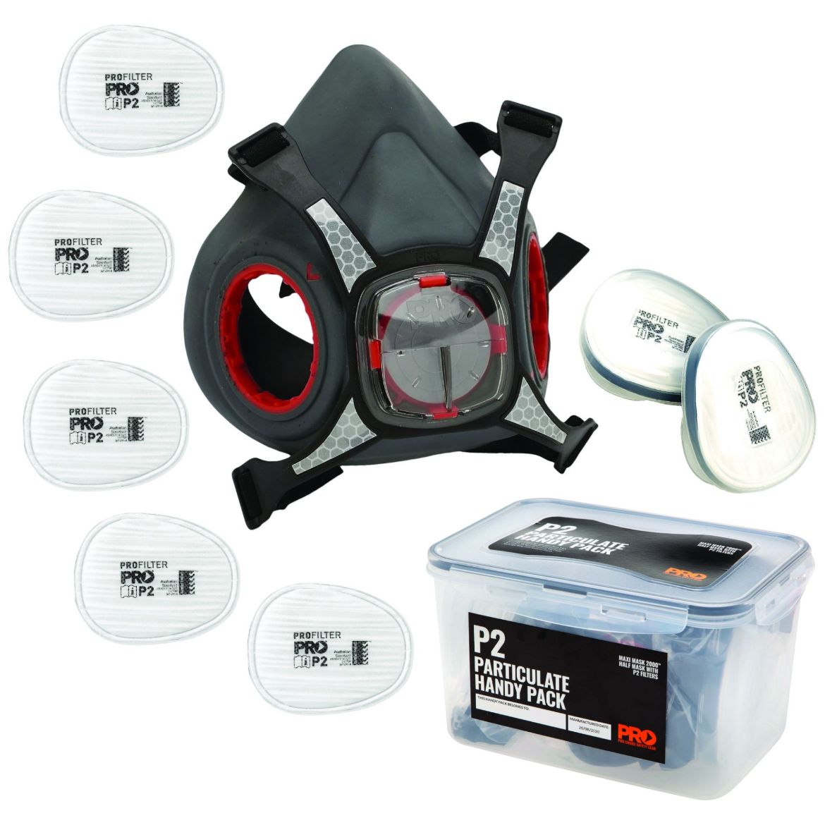 Picture of MAXI MASK 2000 HALF FACE RESPIRATOR PARTICULATE HANDY PACK