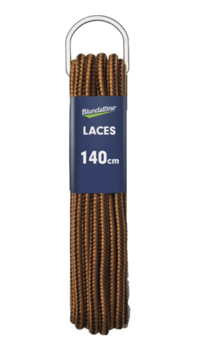 Picture of Laces - round, tan/brown, polyester. 140cm length