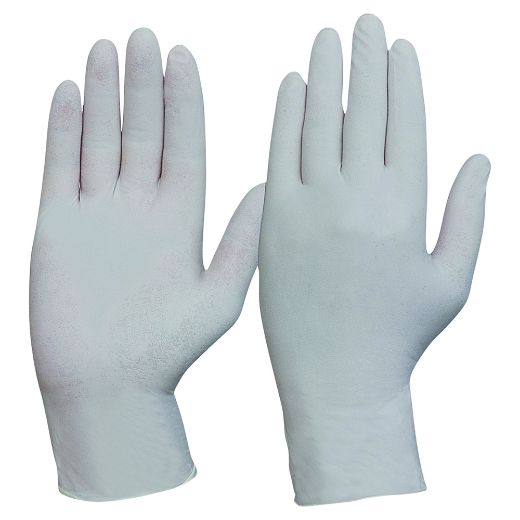 Picture of DISPOSABLE LATEX WHITE POWDER FREE - BOX OF 100 PIECES