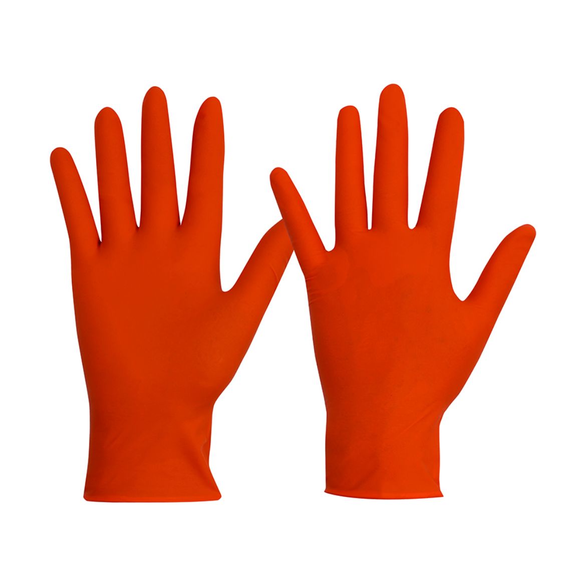 Picture of DISPOSABLE NITRILE ORANGE H/DUTY POWDER FREE - BOX OF 100 PIECES