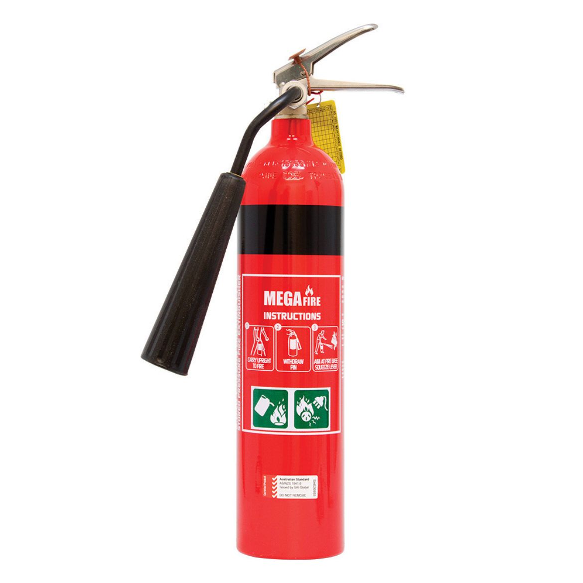 Picture of 2kg Carbon Dioxide Extinguisher c/w wall bracket