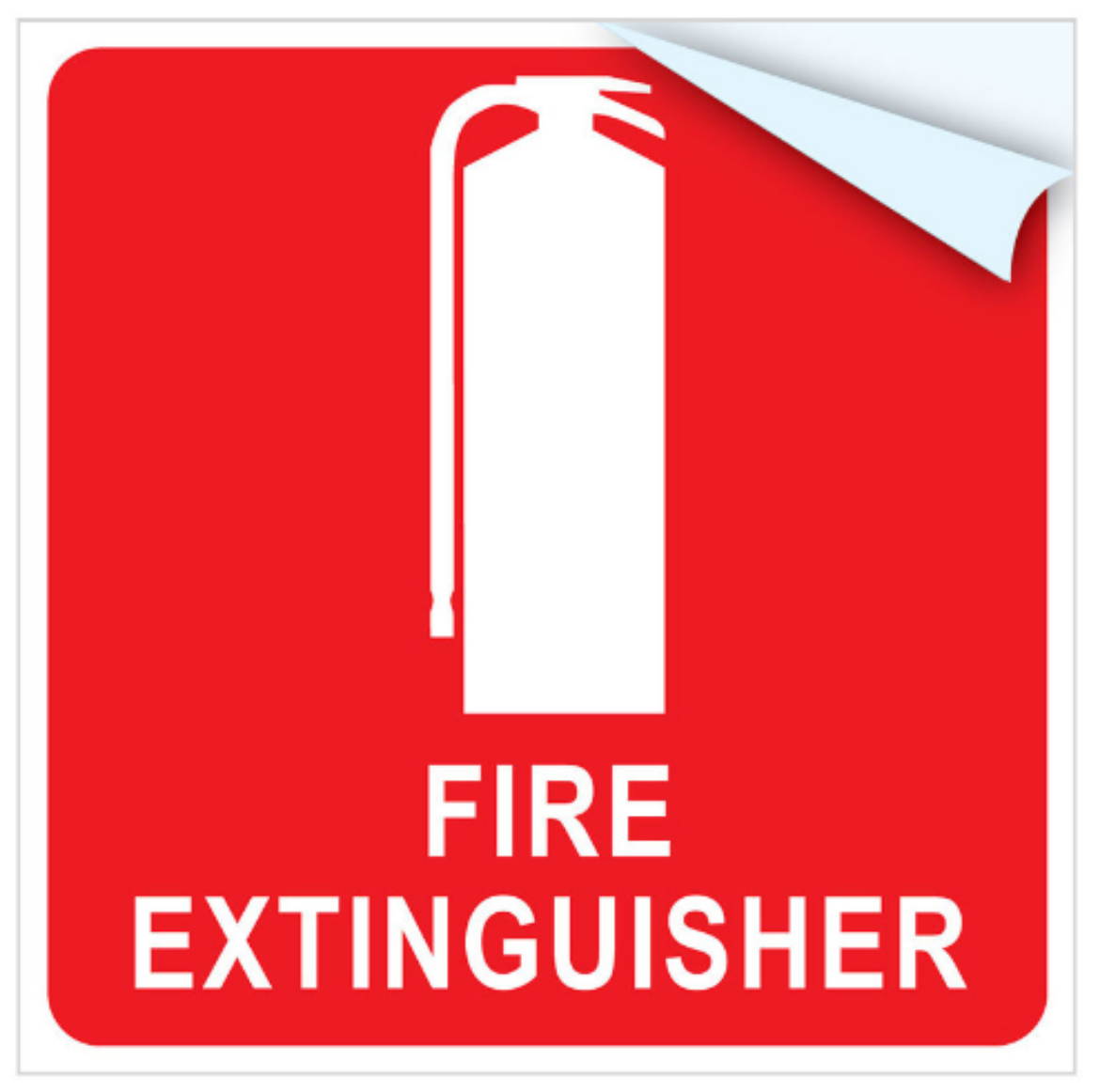 Picture of Extinguisher Location Sign - Vinyl Sticker 100 x 100mm