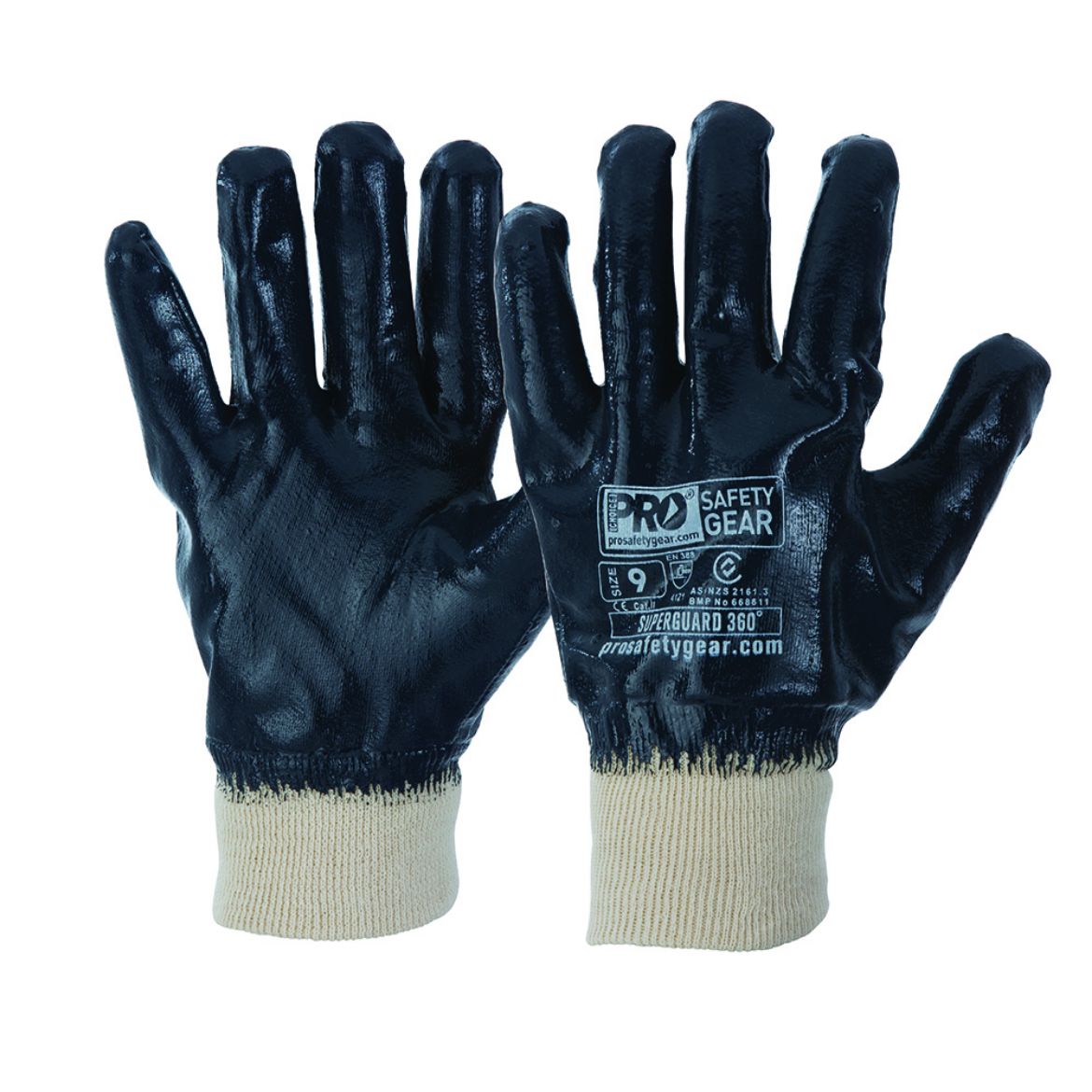 Picture of SUPER-GUARD BLUE NITRILE FULLY DIPPED