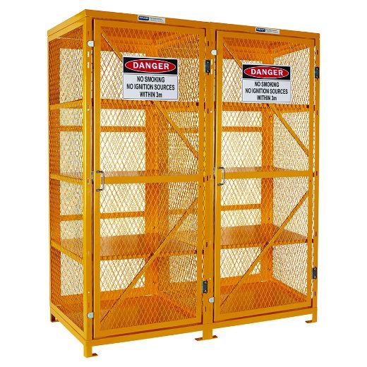 Picture of PRATT AEROSOL CAGE 4 STORAGE LEVELS UP TO 800 CANS. FLAT PACKED