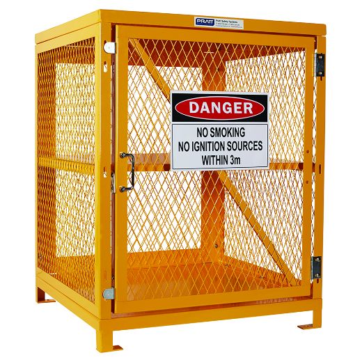 Picture of PRATT AEROSOL CAGE 2 STORAGE LEVELS UP TO 200 CANS. FLAT PACKED
