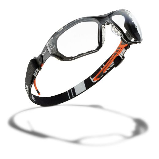 Picture of BOLLE NESS+ SEAL Orange / Black Temples Platinum AS/AF Clear Lens
