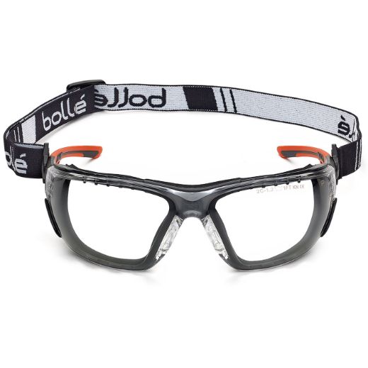 Picture of BOLLE NESS+ SEAL Orange / Black Temples Platinum AS/AF Clear Lens