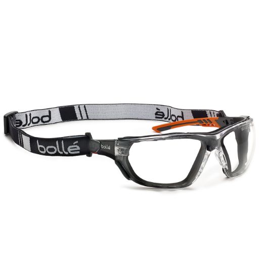 Picture of BOLLE NESS+ SEAL Orange / Black Temples Platinum AS/AF Clear Lens