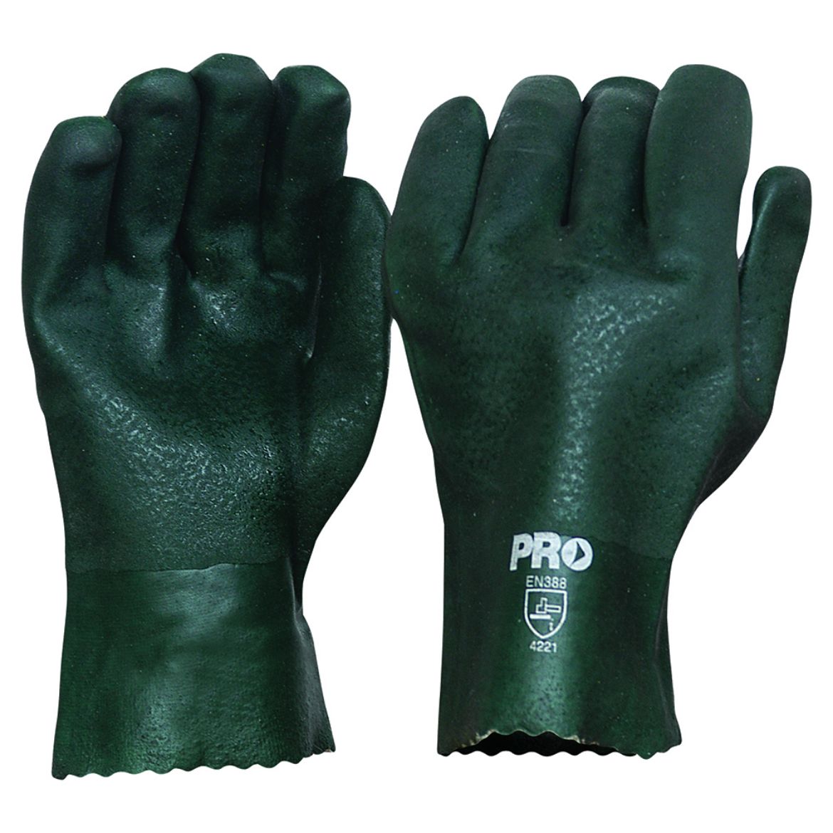 Picture of GREEN PVC DOUBLE DIPPED - LENGTH 27CM - ONE SIZE FITS MOST