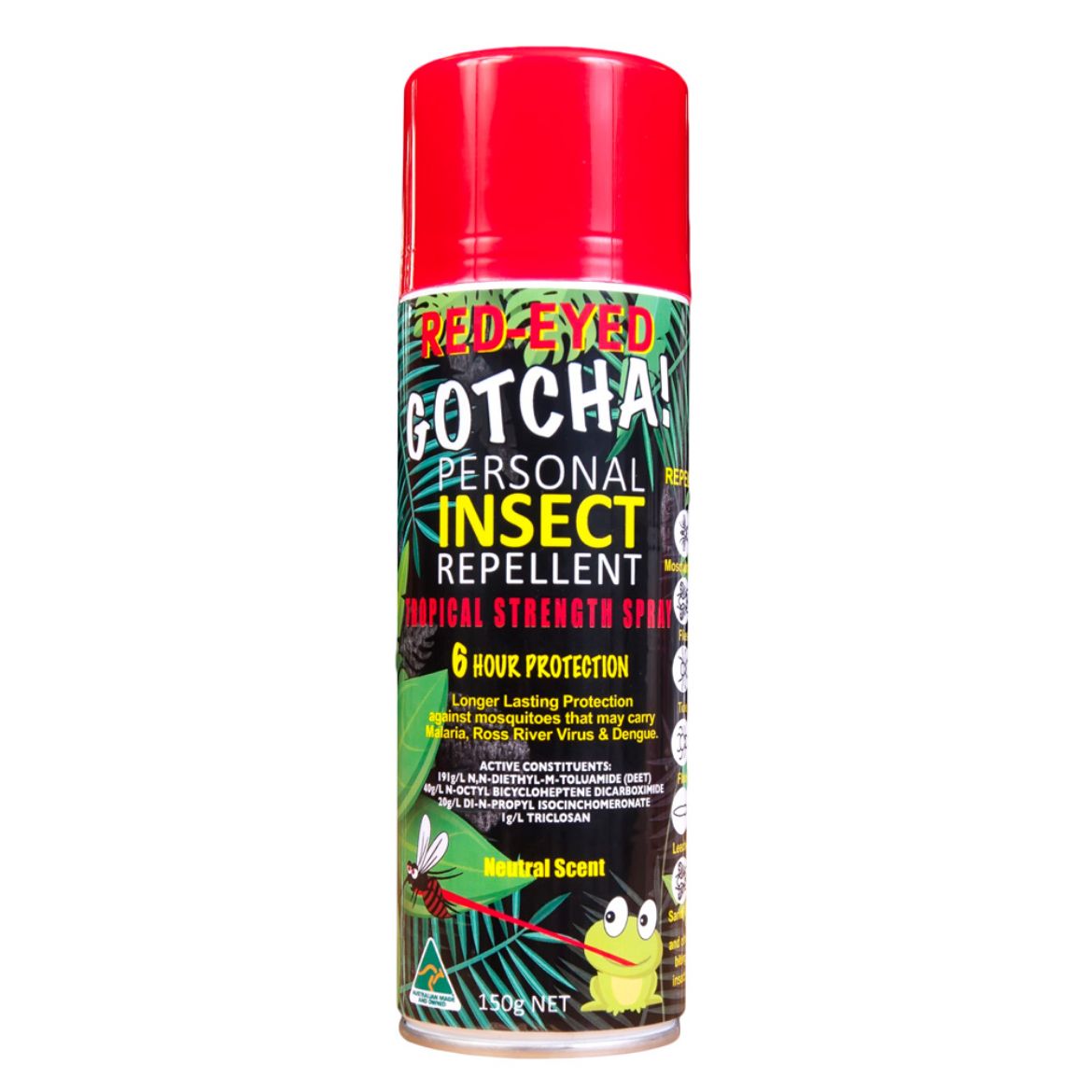 Picture of Red-Eyed Gotcha Insect Repellent 150g Aerosol