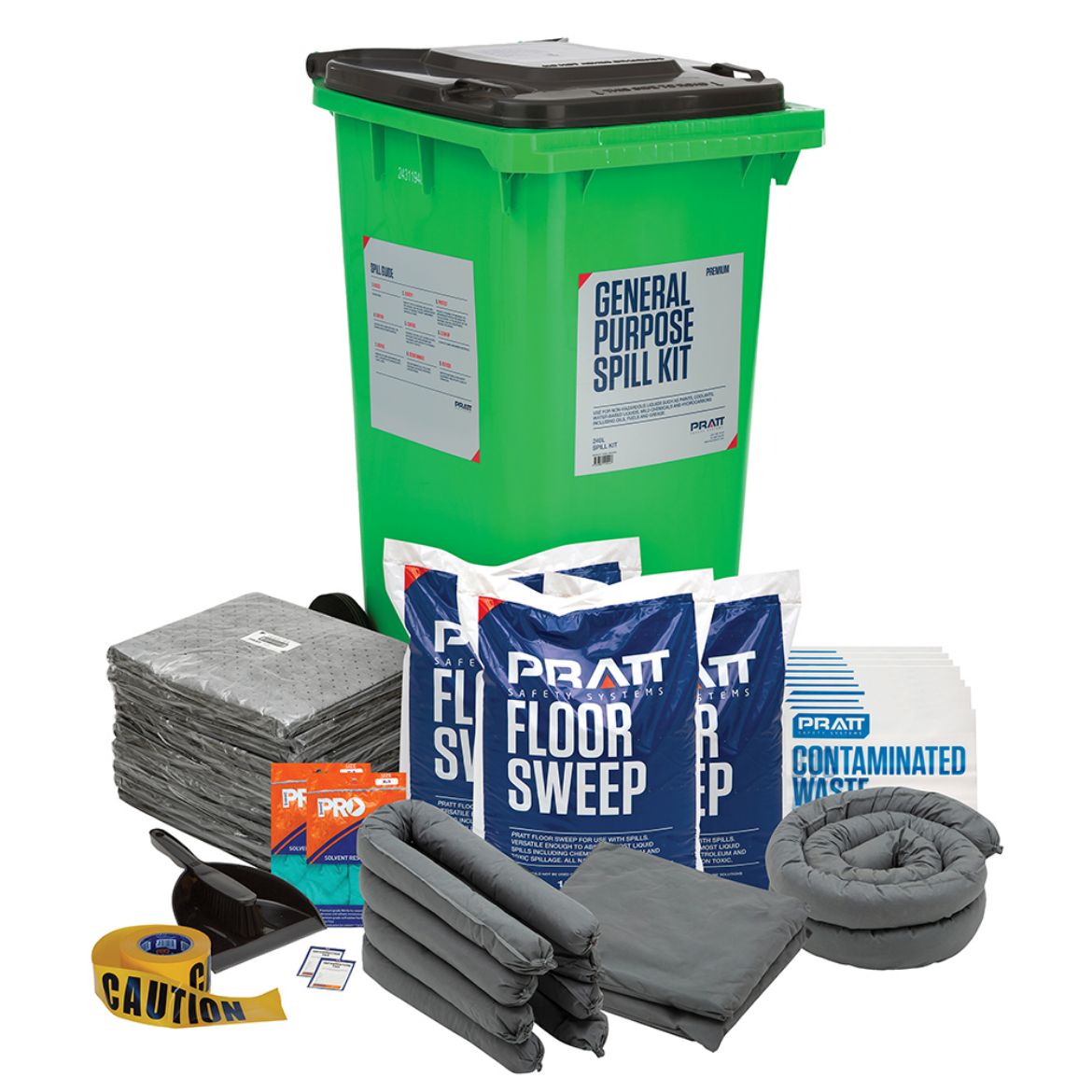 Picture of PRATT 240LTR GENERAL PURPOSE PREMIUM SPILL KIT- GREY LID 240ltr