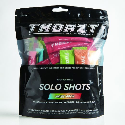 Picture of THORZT SUGAR FREE SOLO SHOT PACK MIXED FLAVOURS 50 x 3g