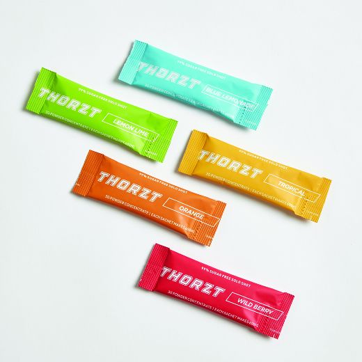 Picture of THORZT SUGAR FREE SOLO SHOT PACK MIXED FLAVOURS 50 x 3g